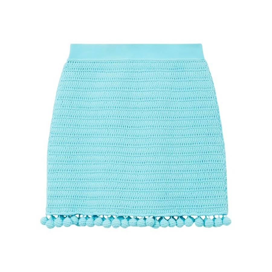 Burberry Crochet Cotton Mini Skirt by BURBERRY