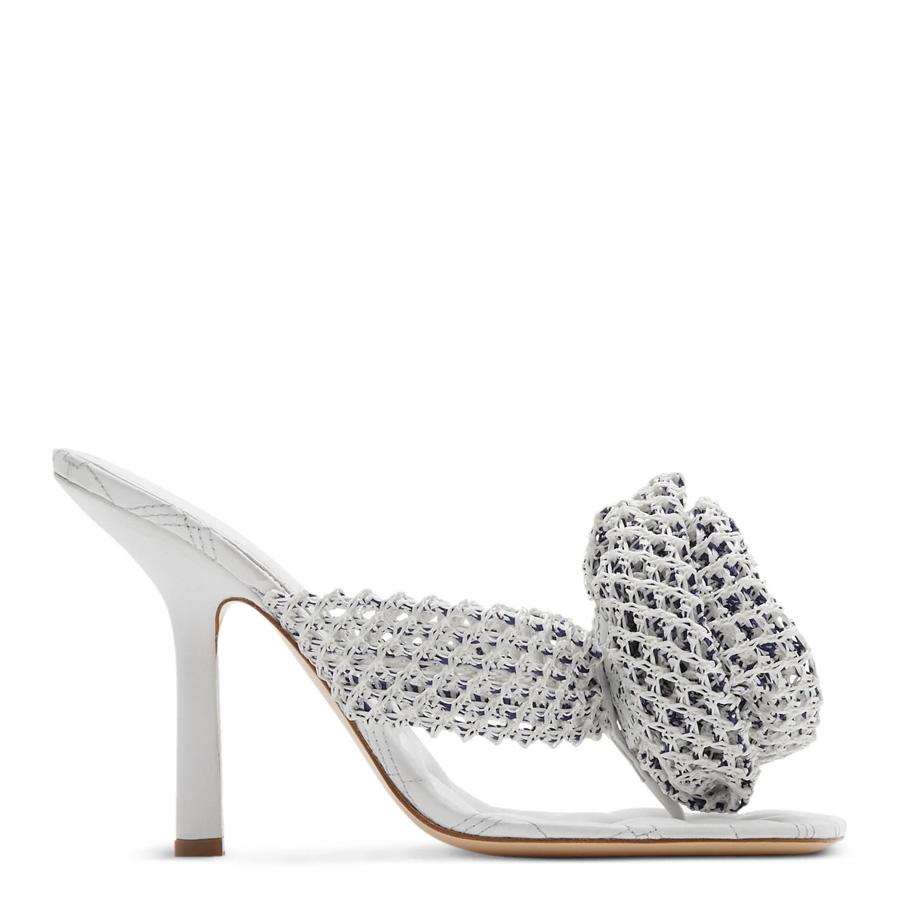 Burberry Crochet Rose 105mm Heeled Sandals by BURBERRY