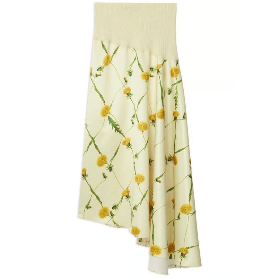 Burberry Dandelion-Print Asymmetric Skirt by BURBERRY