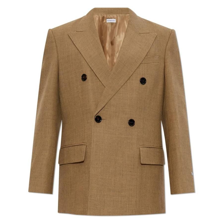 Burberry Double-Breasted Wool Blazer by BURBERRY