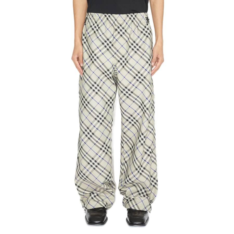 Burberry EKD Check Wide-Leg Trousers by BURBERRY