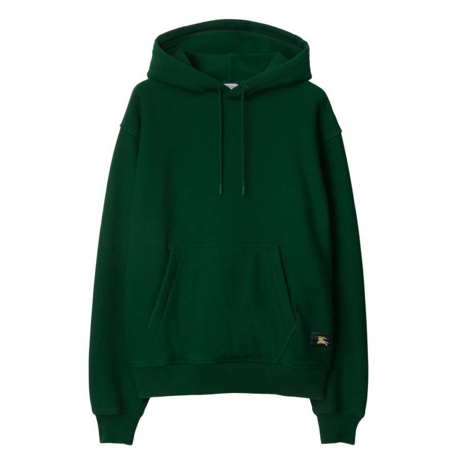Burberry EKD Drawstring Cotton Hoodie by BURBERRY