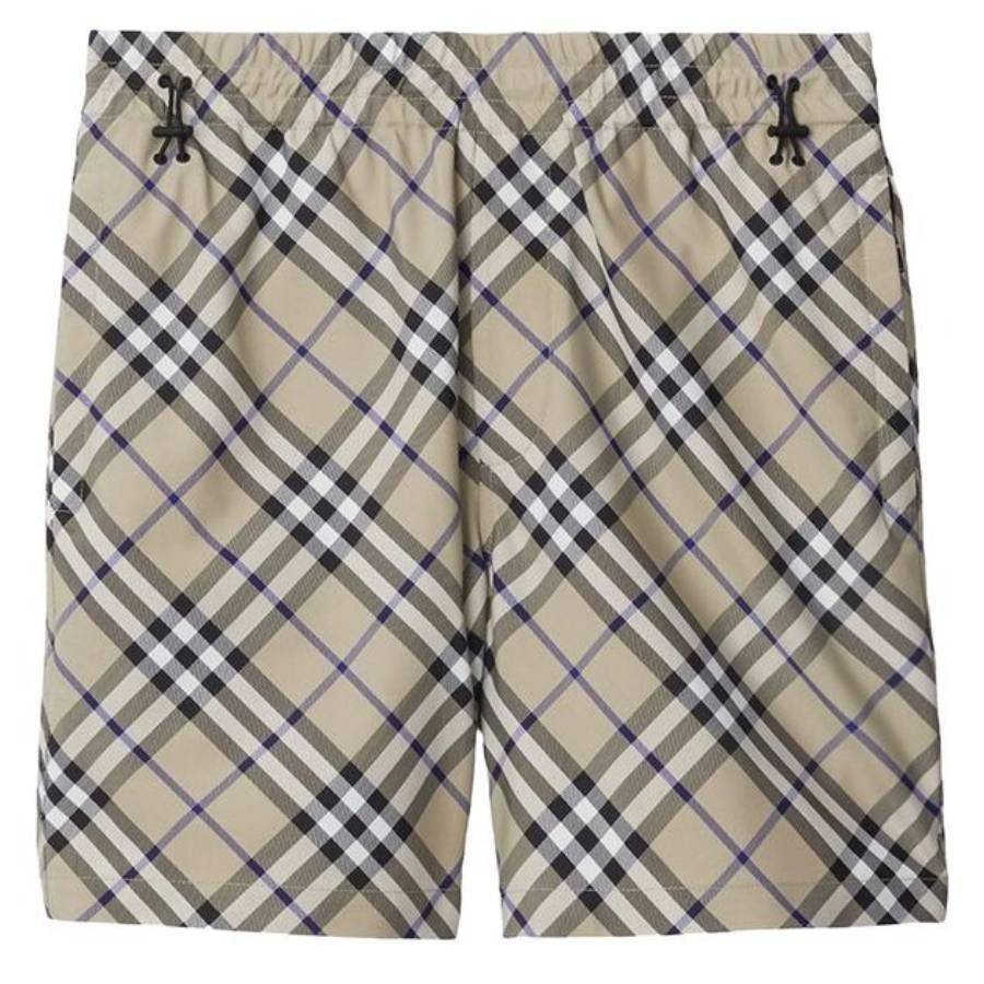 Burberry EKD Embroidered Check Shorts by BURBERRY