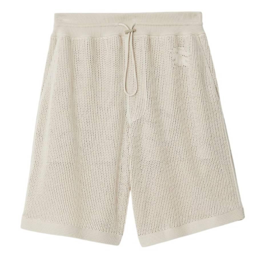 Burberry EKD Embroidered Cotton Mesh Shorts by BURBERRY