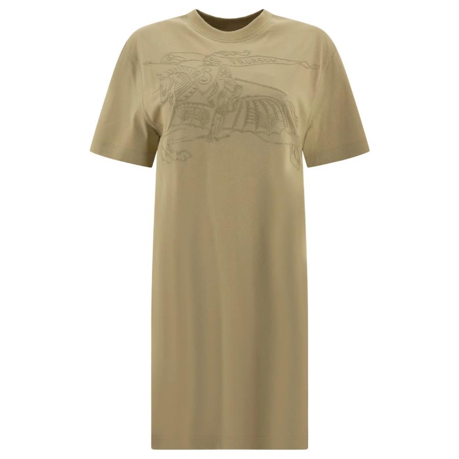 Burberry EKD Embroidered Cotton T-Shirt Dress by BURBERRY