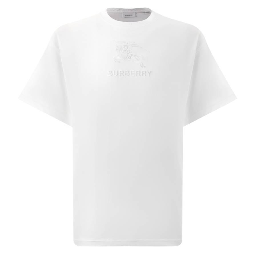 Burberry EKD Embroidered Cotton T-Shirt by BURBERRY