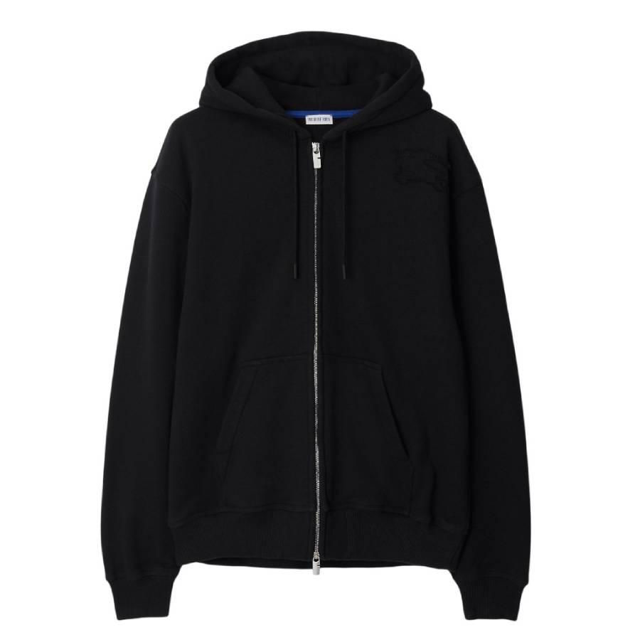 Burberry EKD Embroidered Cotton Zip Hoodie by BURBERRY