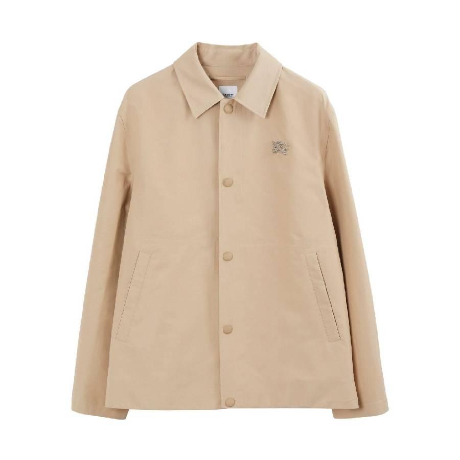 Burberry EKD Logo Embroidered Shirt Jacket by BURBERRY