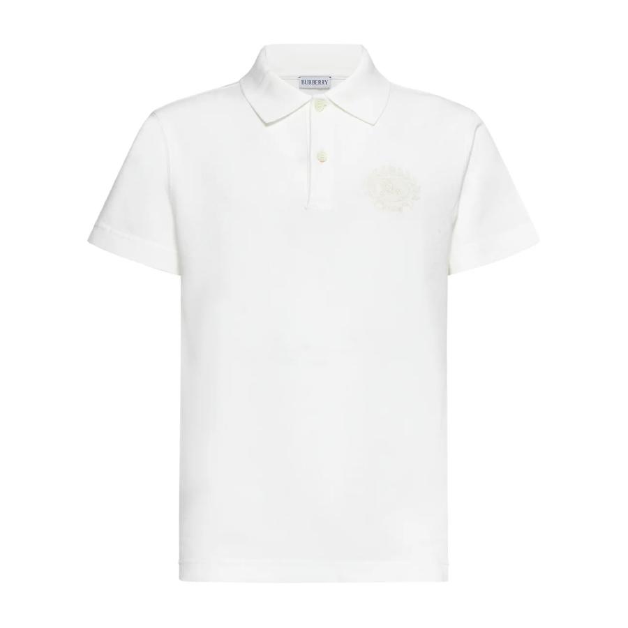 Burberry EKD Pique Weave Cotton Polo Shirt by BURBERRY