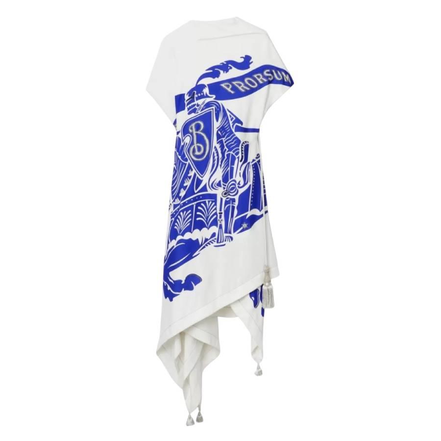 Burberry EKD Print Viscose Flag Dress by BURBERRY