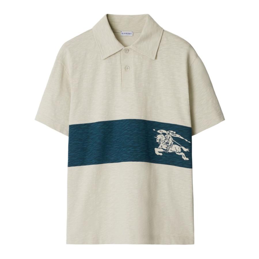 Burberry EKD Striped Cotton Polo Shirt by BURBERRY