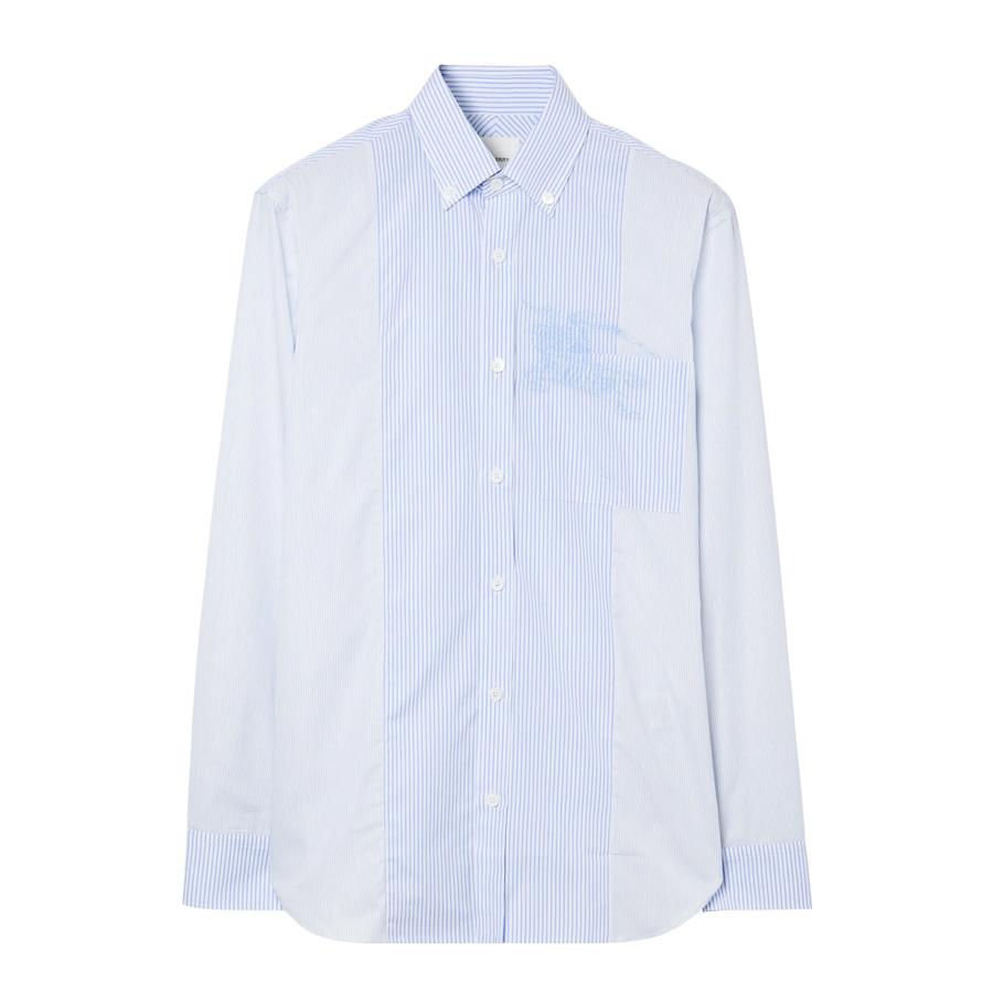 Burberry EKD Striped Cotton Shirt by BURBERRY