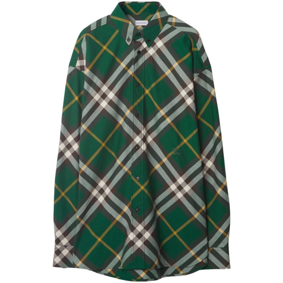 Burberry Ekd-Embroidered Check Cotton Shirt by BURBERRY