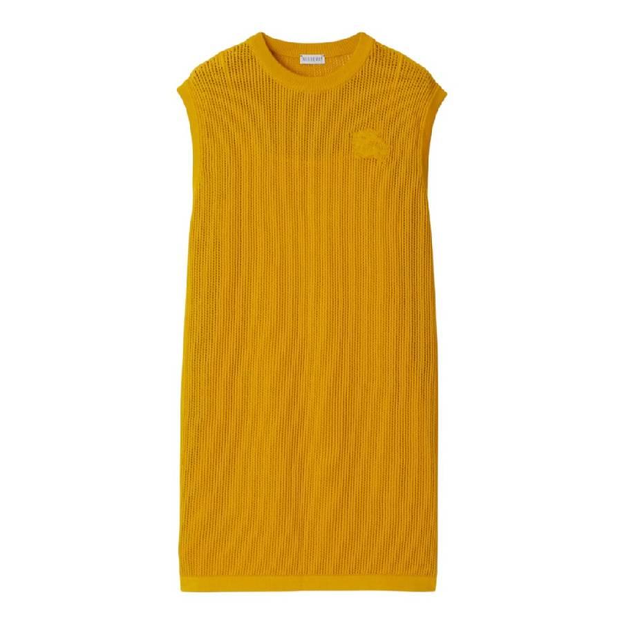 Burberry Ekd-Embroidered Cotton Mesh Dress by BURBERRY