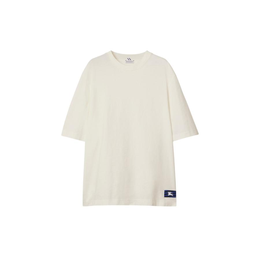 Burberry Ekd Logo-Patch Cotton T-Shirt by BURBERRY