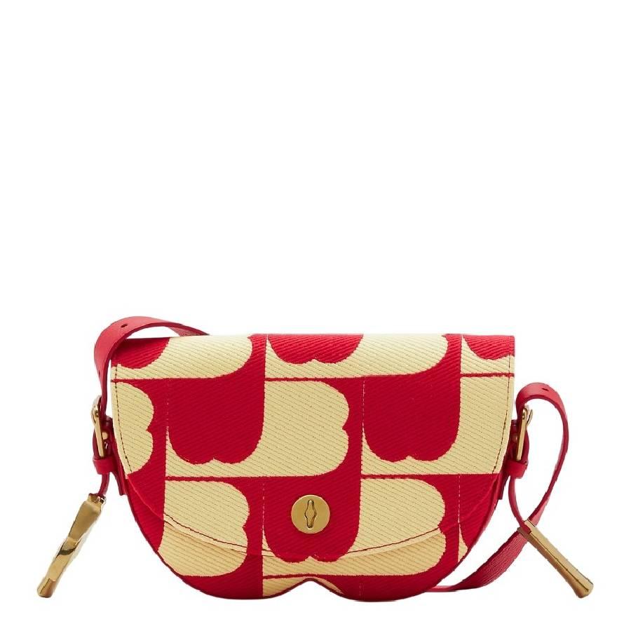 Burberry Embroidered B Design Chess Satchel Crossbody Bag by BURBERRY
