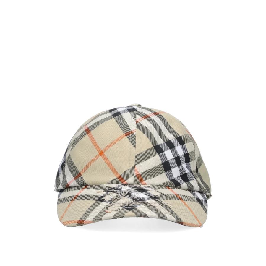 Burberry Equestrian Knight-Applique Checked Baseball Cap by BURBERRY