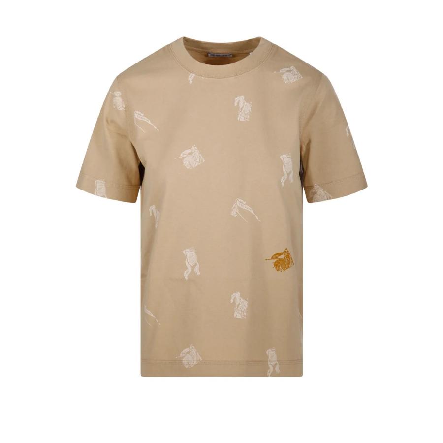 Burberry Equestrian Knight Cotton T-Shirt by BURBERRY
