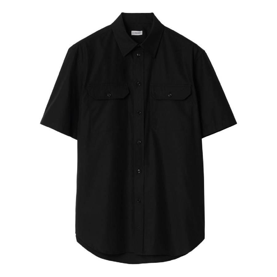 Burberry Equestrian Knight Motif Cotton Shirt by BURBERRY