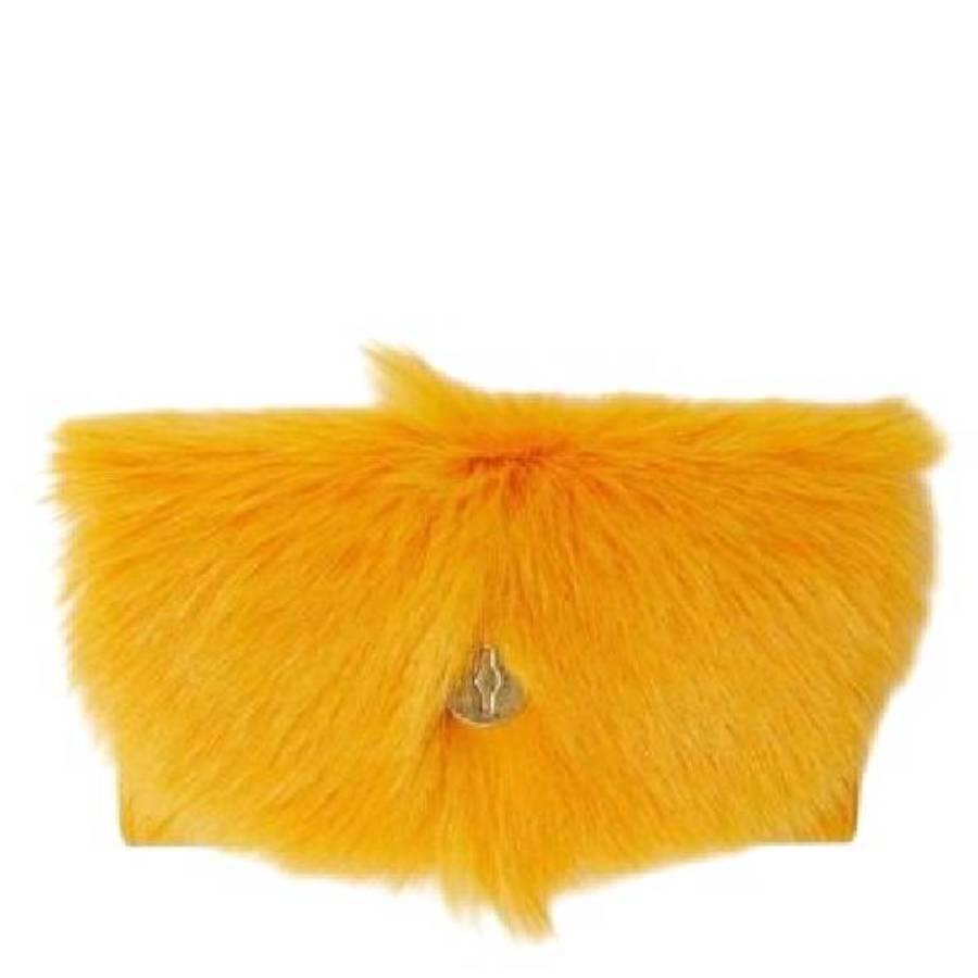 Burberry Faux Fur Chess Continental Wallet by BURBERRY