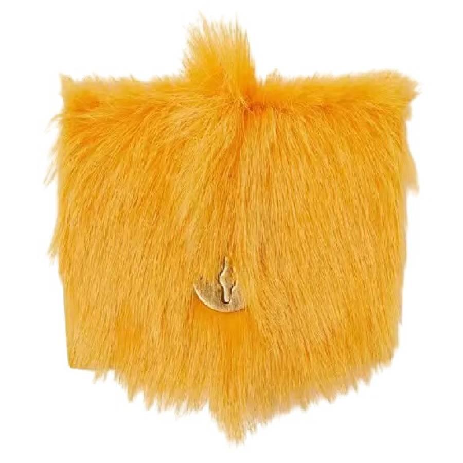 Burberry Faux Fur Chess Leather Wallet by BURBERRY