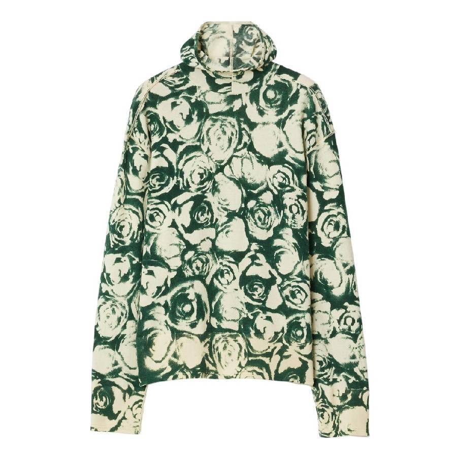 Burberry Floral Print Long Sleeve Hoodie by BURBERRY