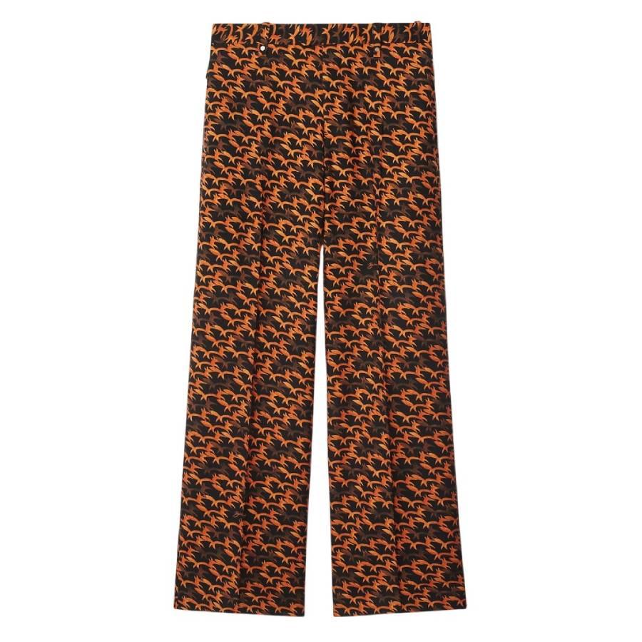 Burberry Fox Pattern Wool Tailored Trousers by BURBERRY