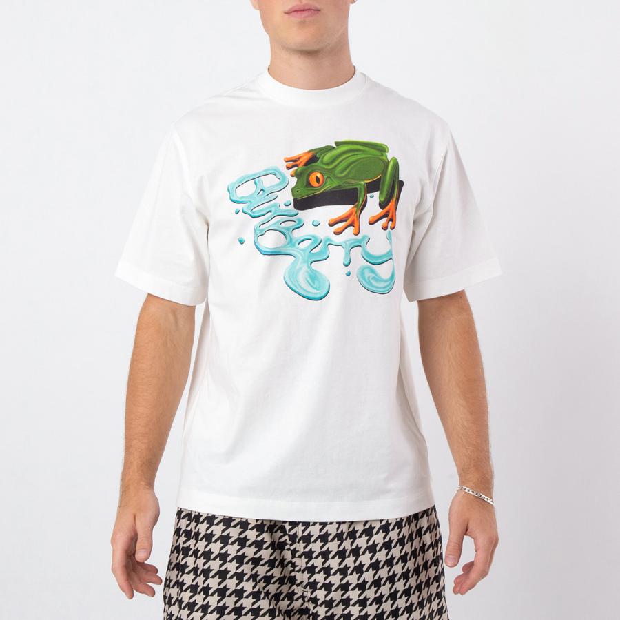Burberry Frog Crew Neck Cotton T-Shirt by BURBERRY