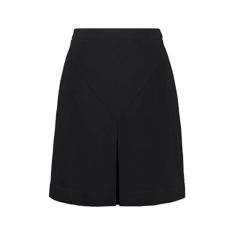 Burberry Front-Slit Detailed Button Skirt by BURBERRY