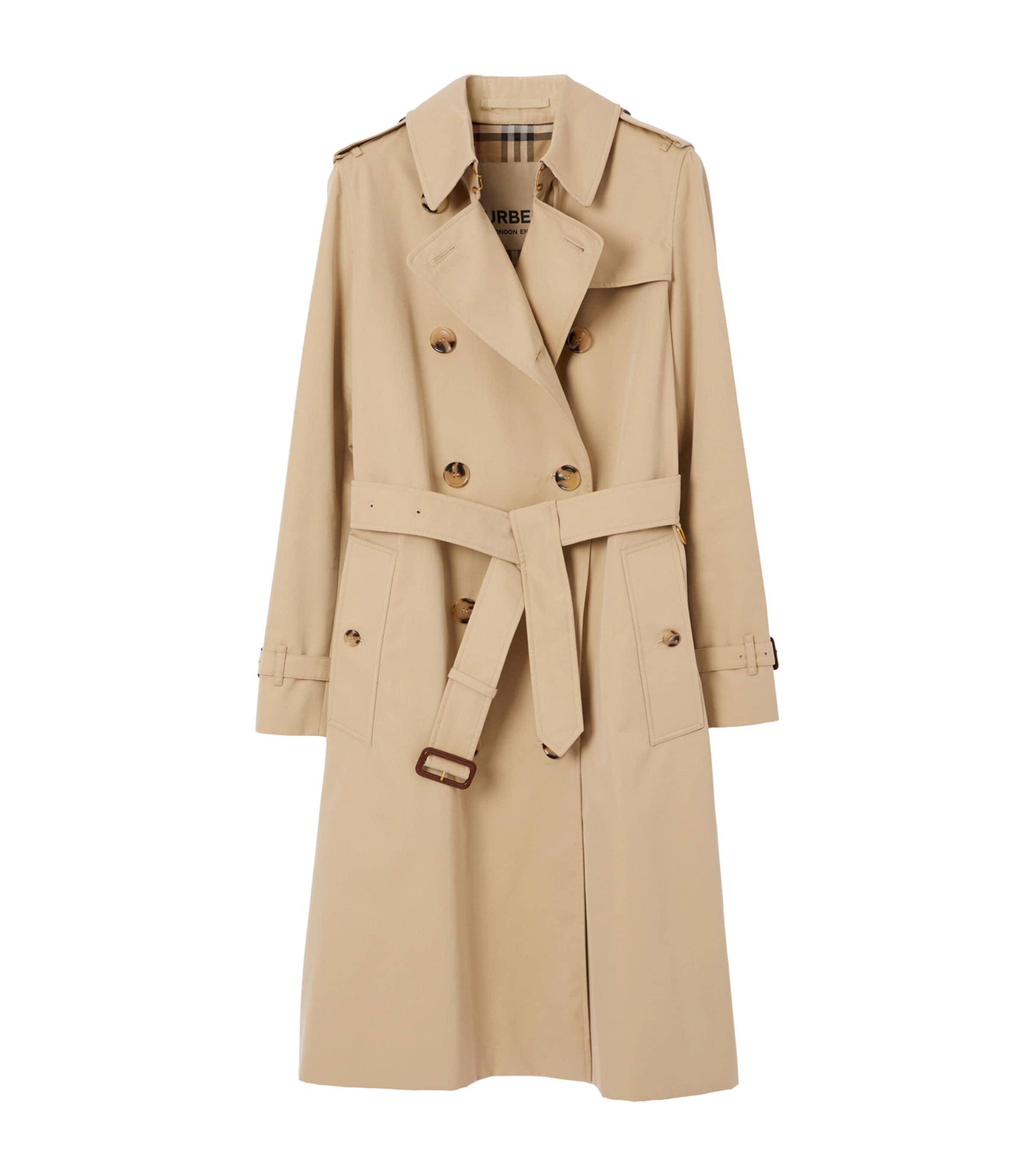 Burberry Gabardine Kensington Long Trench Coat by BURBERRY