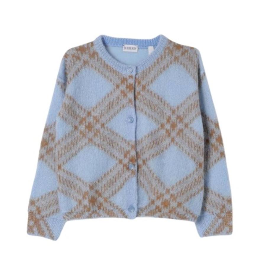 Burberry Girls Bethane Checked Cardigan by BURBERRY
