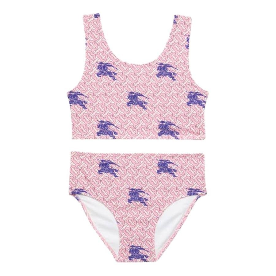 Burberry Girls Deep Amethyst Noor Equestrian Print Two-Piece Swimsuit by BURBERRY