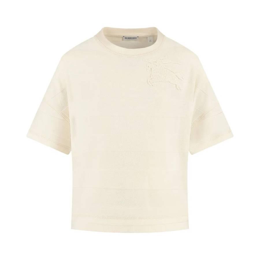Burberry Girls Equestrian Knight Motif Cotton T Shirt by BURBERRY