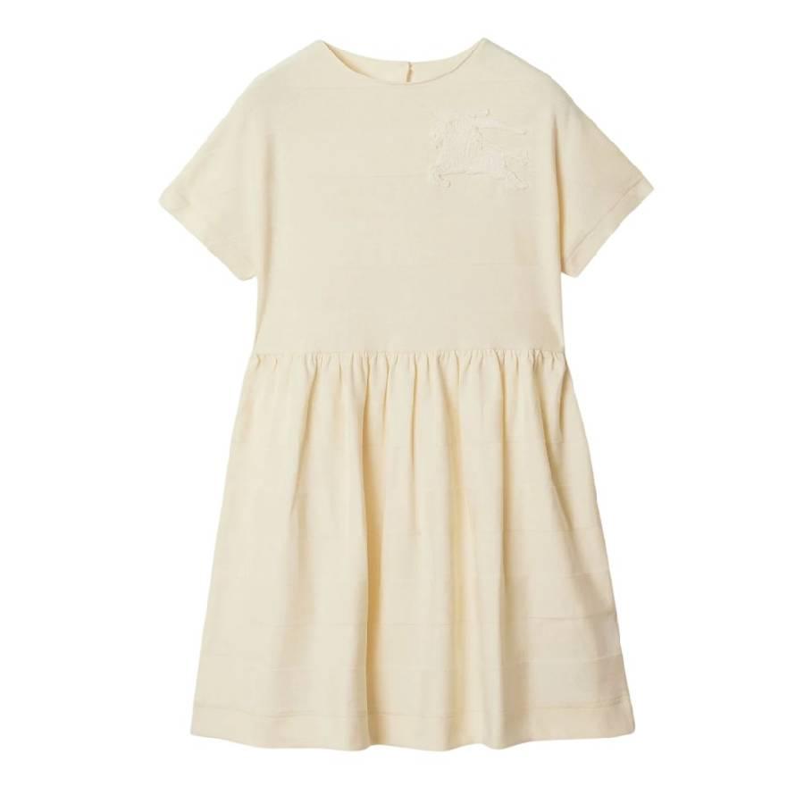 Burberry Girls Rhonda Logo-Applique Cotton Dress by BURBERRY