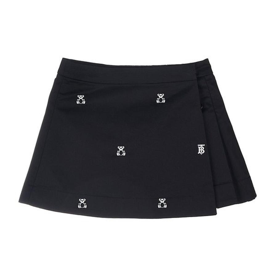 Burberry Girls Thomas Bear Embroidered Skirt by BURBERRY