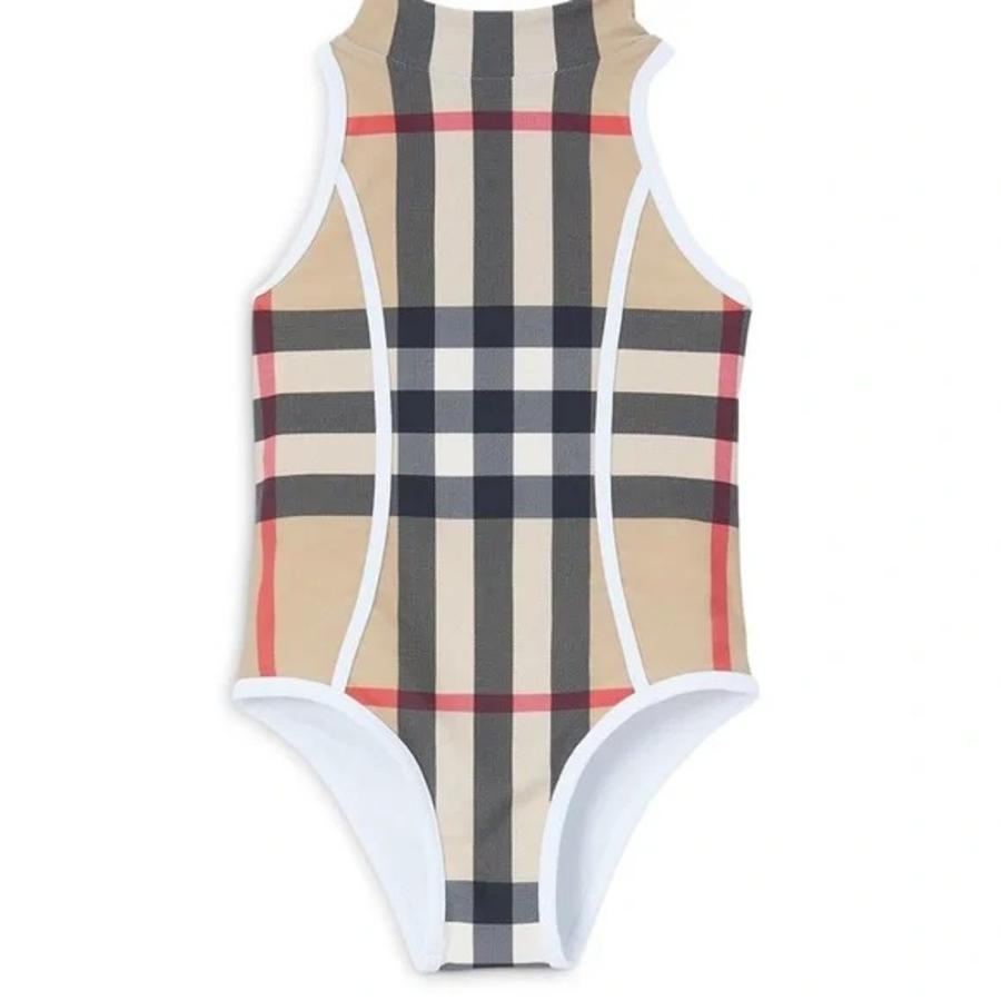 Burberry Girls Vintage Check Pattern One-Piece Swimsuit by BURBERRY