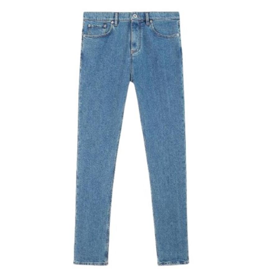 Burberry Harloe Straight Hem Mid Rise Jeans by BURBERRY