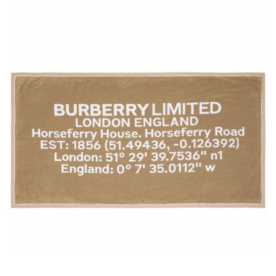 Burberry Horseferry-Print Jacquard Cotton Bath Towel by BURBERRY