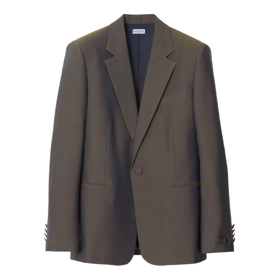 Burberry Iridescent-Effect Wool Blazer by BURBERRY