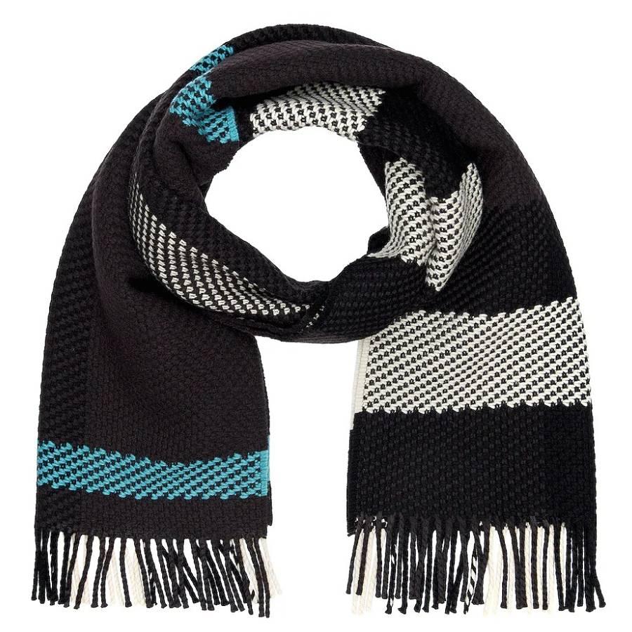 Burberry Jumbo Check Wool Fringed Scarf by BURBERRY