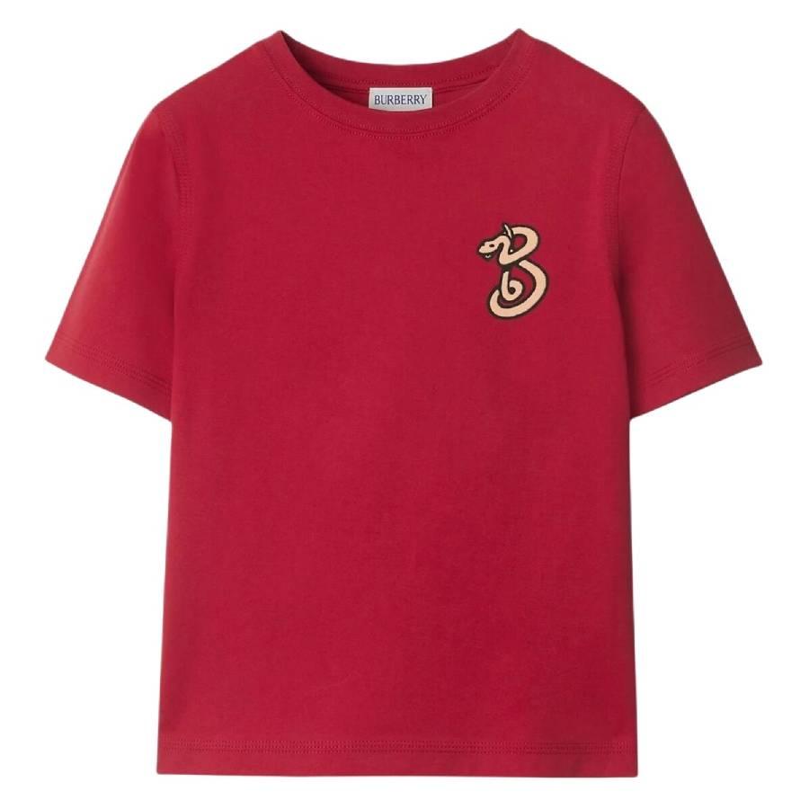 Burberry Kids B Snake Cotton T-Shirt by BURBERRY