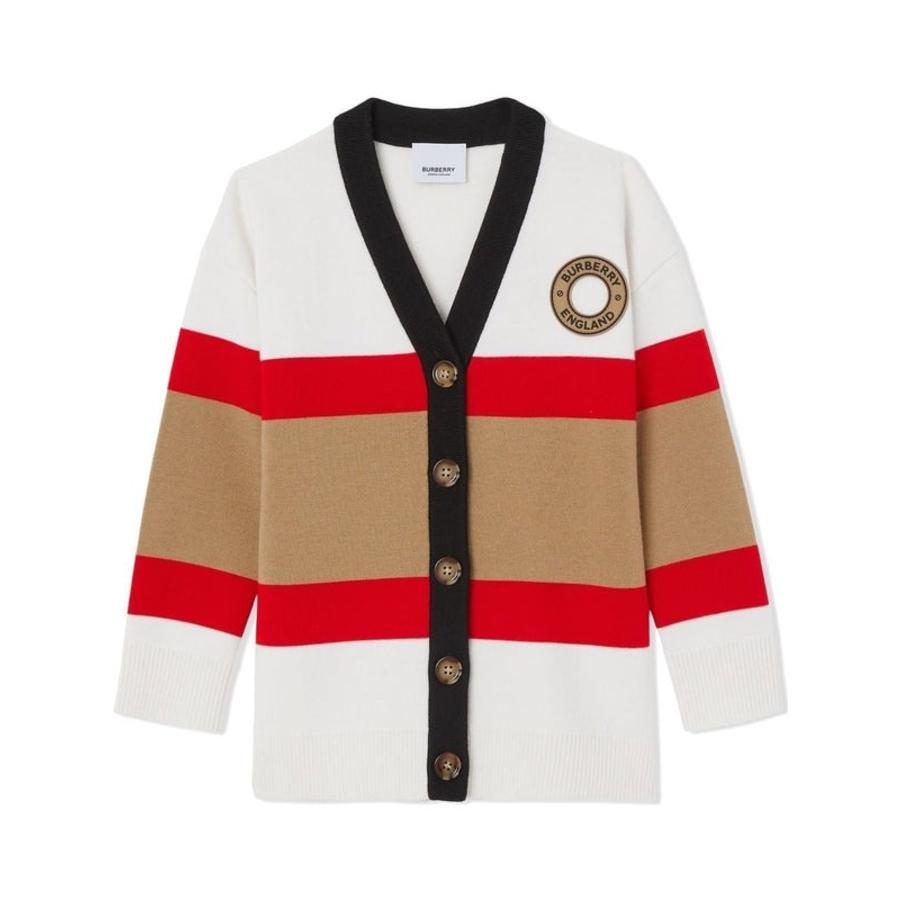 Burberry Kids Baile Icon Wool Blend Cardigan by BURBERRY