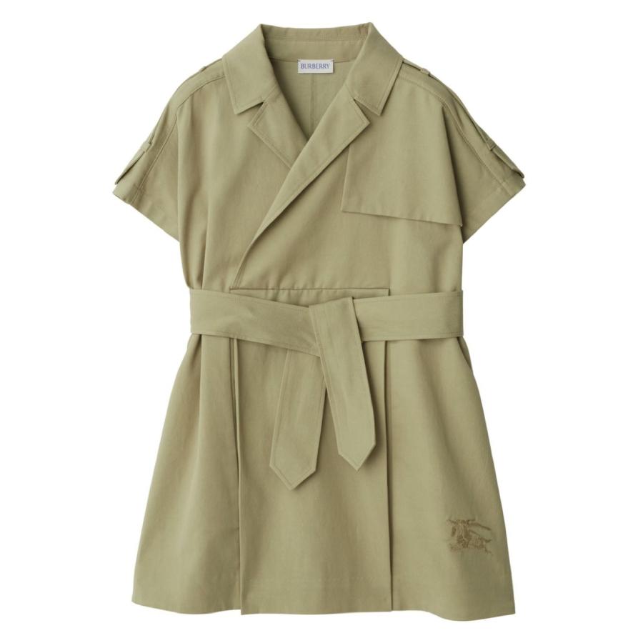 Burberry Kids Belted Waist Cotton-Blend Trench Dress by BURBERRY