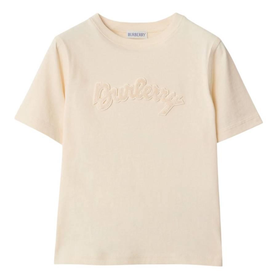 Burberry Kids Cedar Toweling Logo T-Shirt by BURBERRY