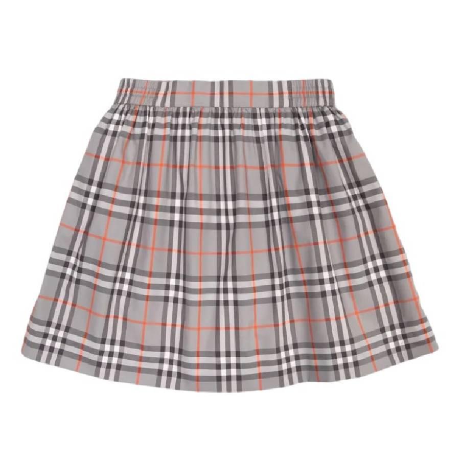 Burberry Kids Check Pattern Elasticated Waistband Skirt by BURBERRY