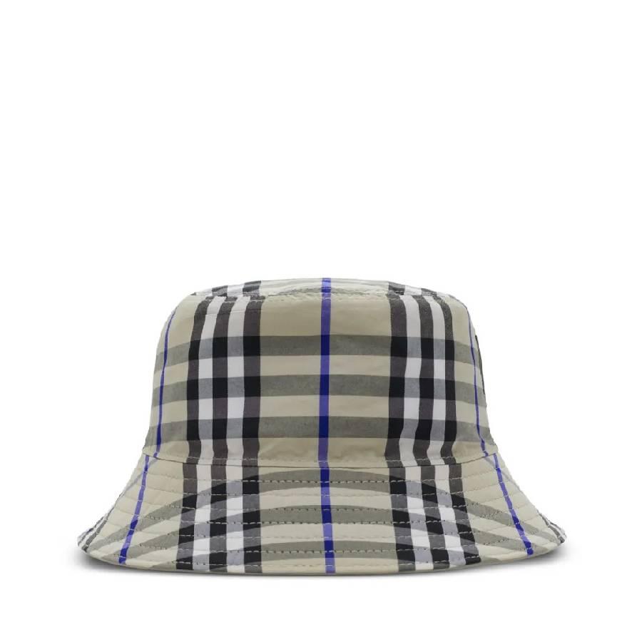 Burberry Kids Check Pattern Reversible Bucket Hat by BURBERRY