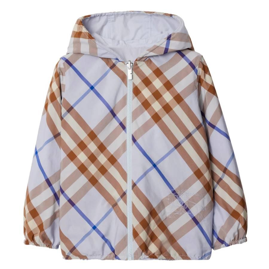 Burberry Kids Check Reversible Hooded Jacket by BURBERRY