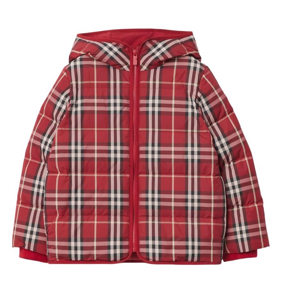 Burberry Kids Chrissy Check Puffer Jacket by BURBERRY