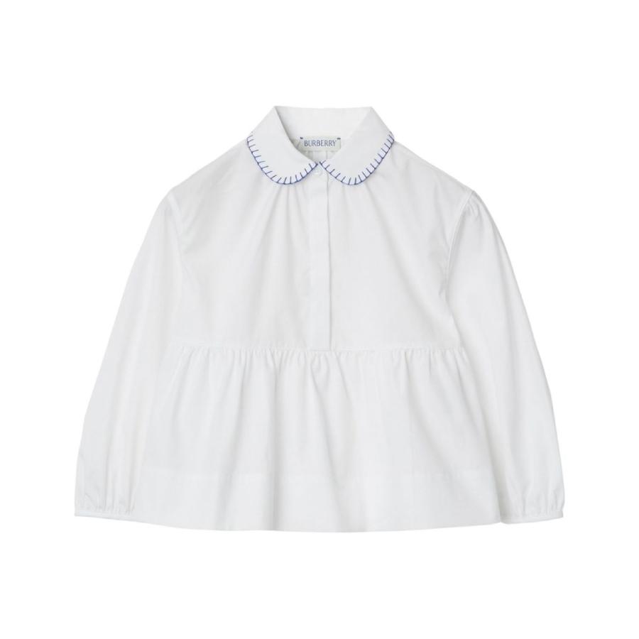 Burberry Kids Cotton Peplum Blouse by BURBERRY
