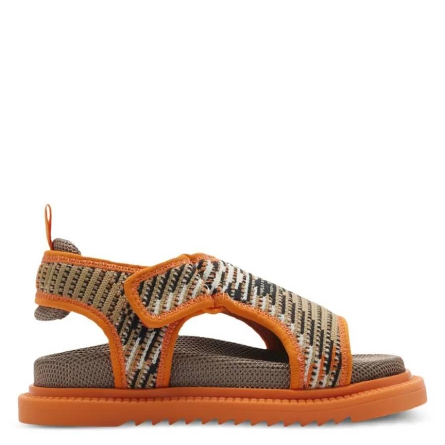 Burberry Kids Cowley Checkered Sandals by BURBERRY